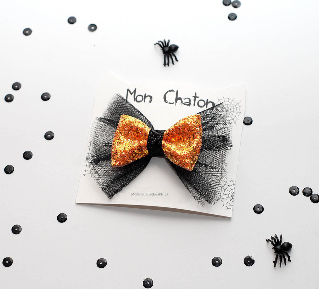Halloween Hair Bow Clip