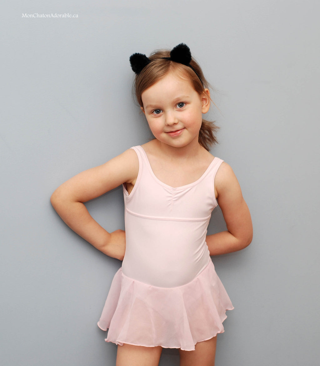 Black Fur Ears Headband