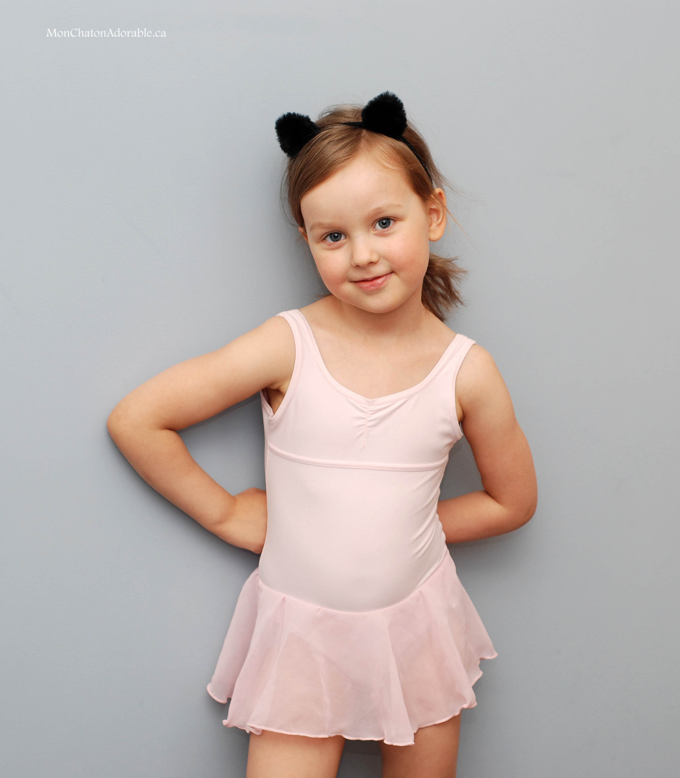 Black Fur Ears Headband