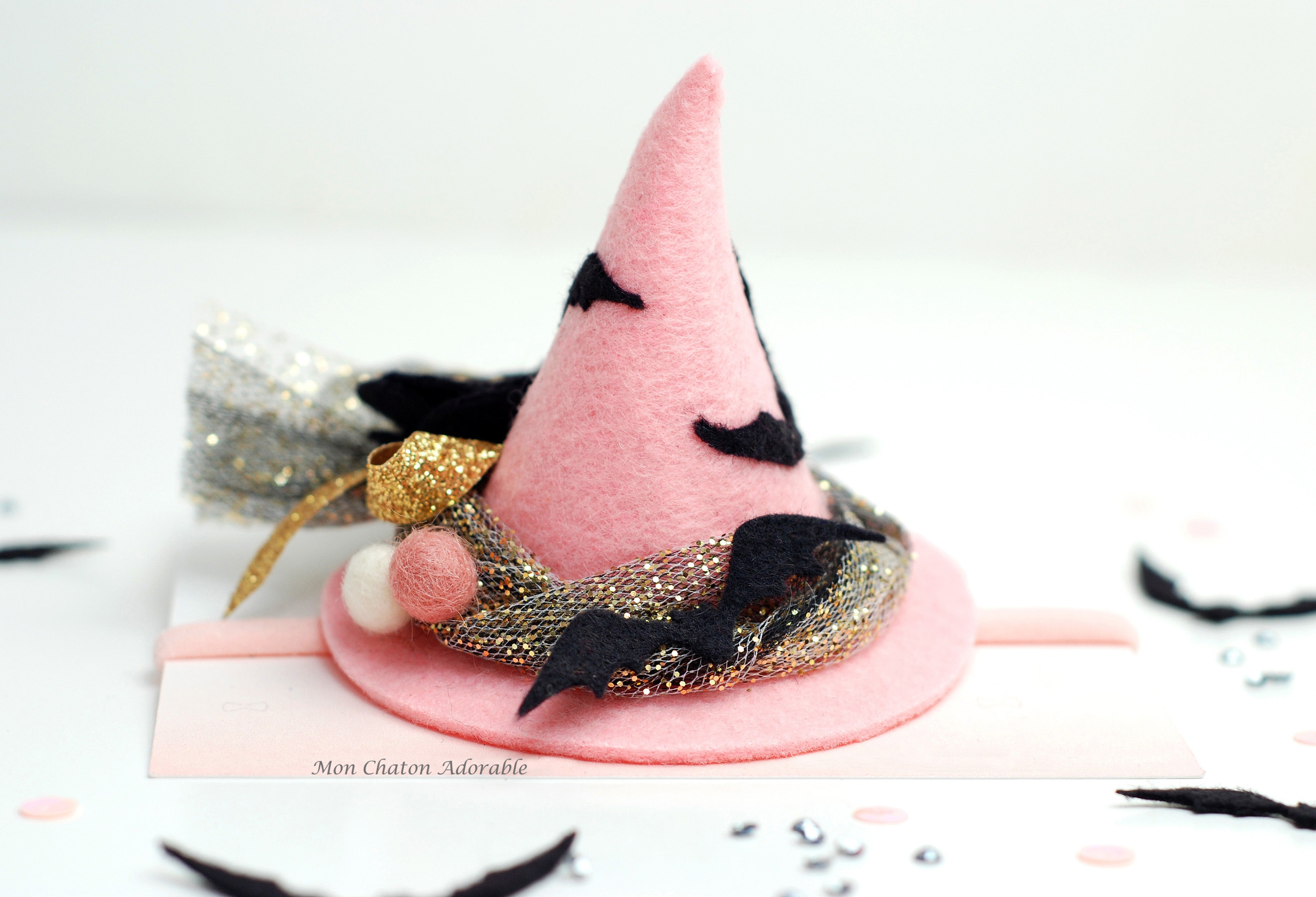 Mini Pink Witch Hat