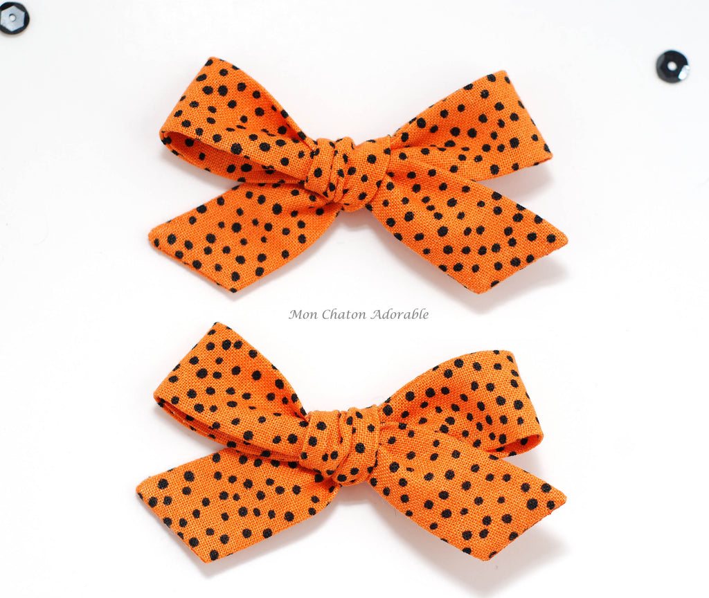 Set of 2 Halloween Hair bow Clips