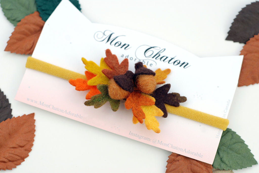 Felt Acorn Hair Accessory