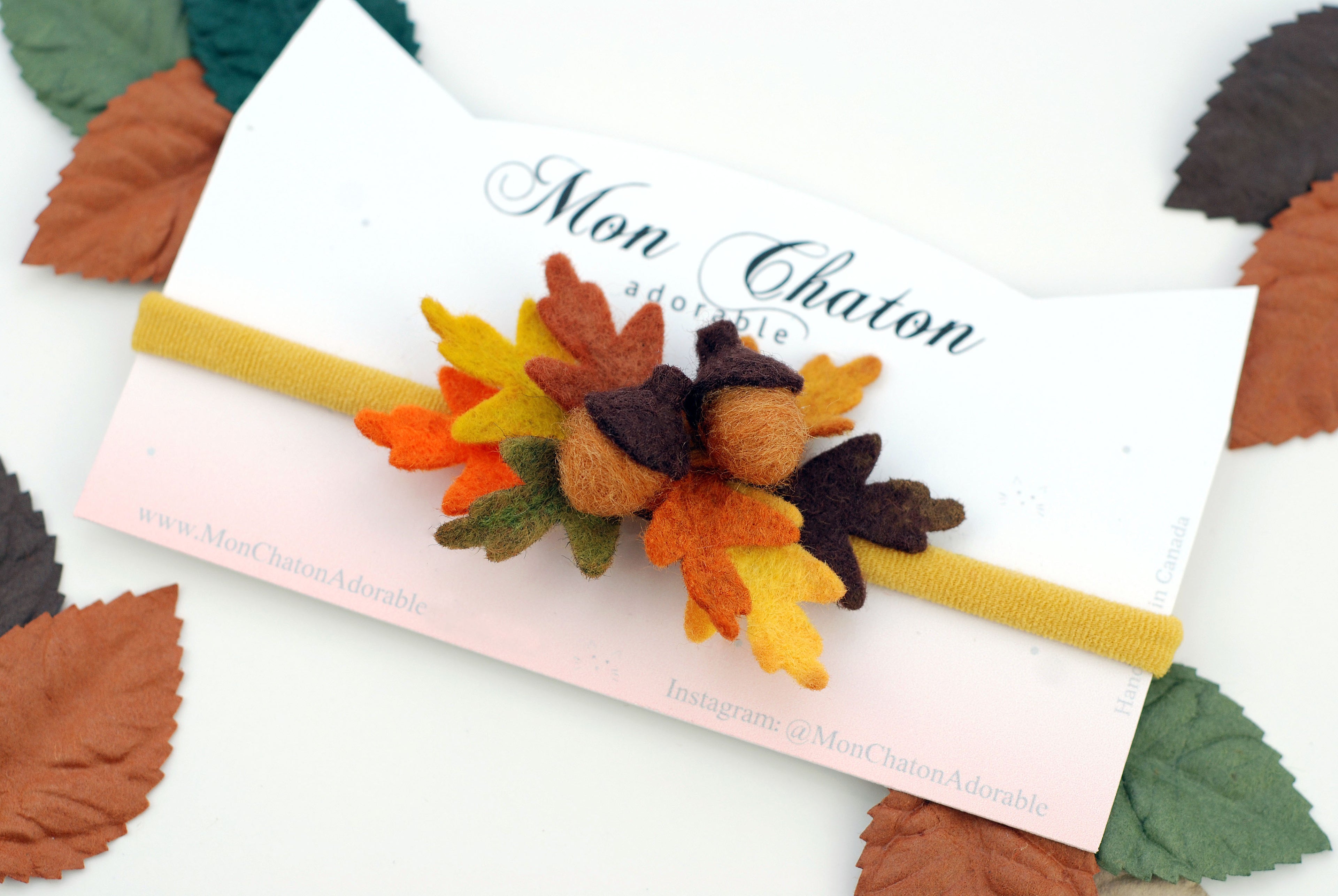 Felt Acorn Hair Accessory