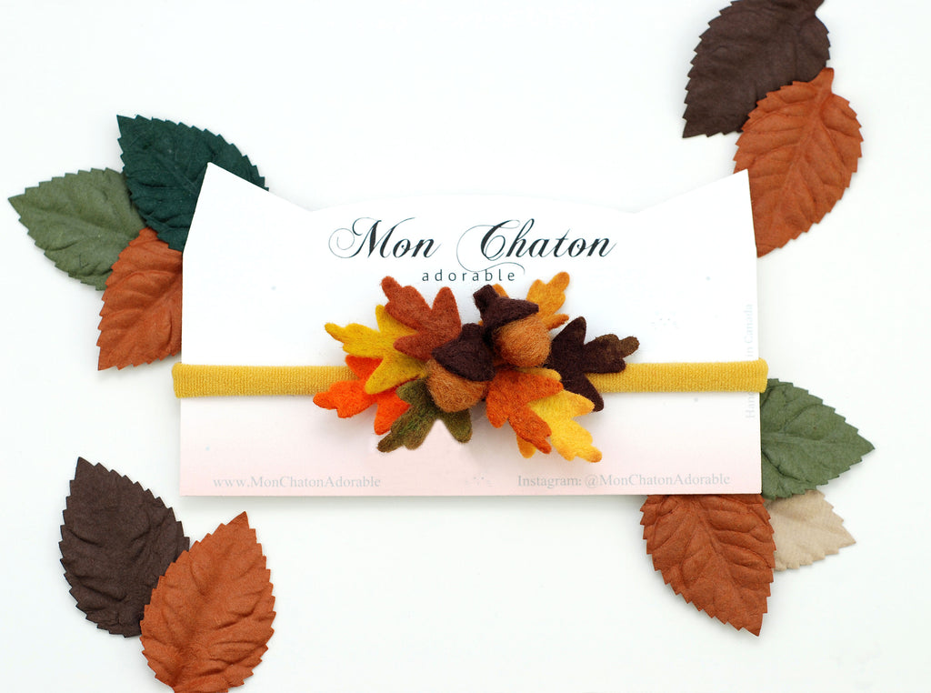 Felt Acorn Hair Accessory