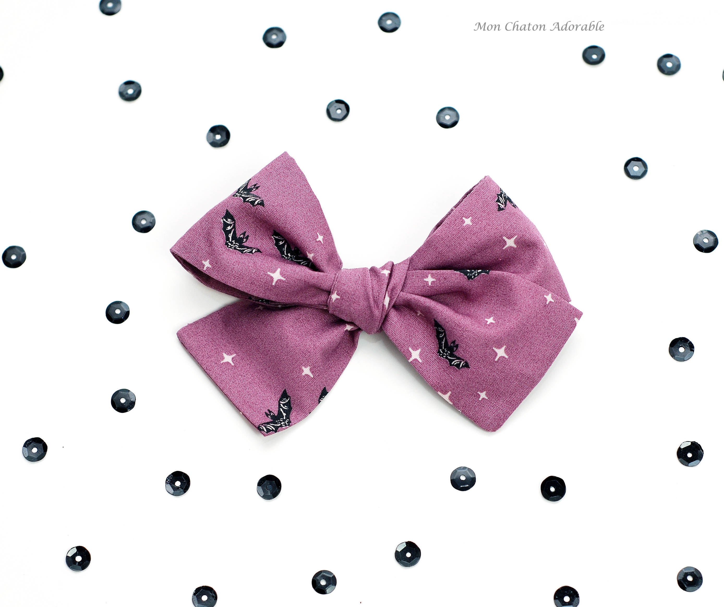 Halloween Bat Hair Bow