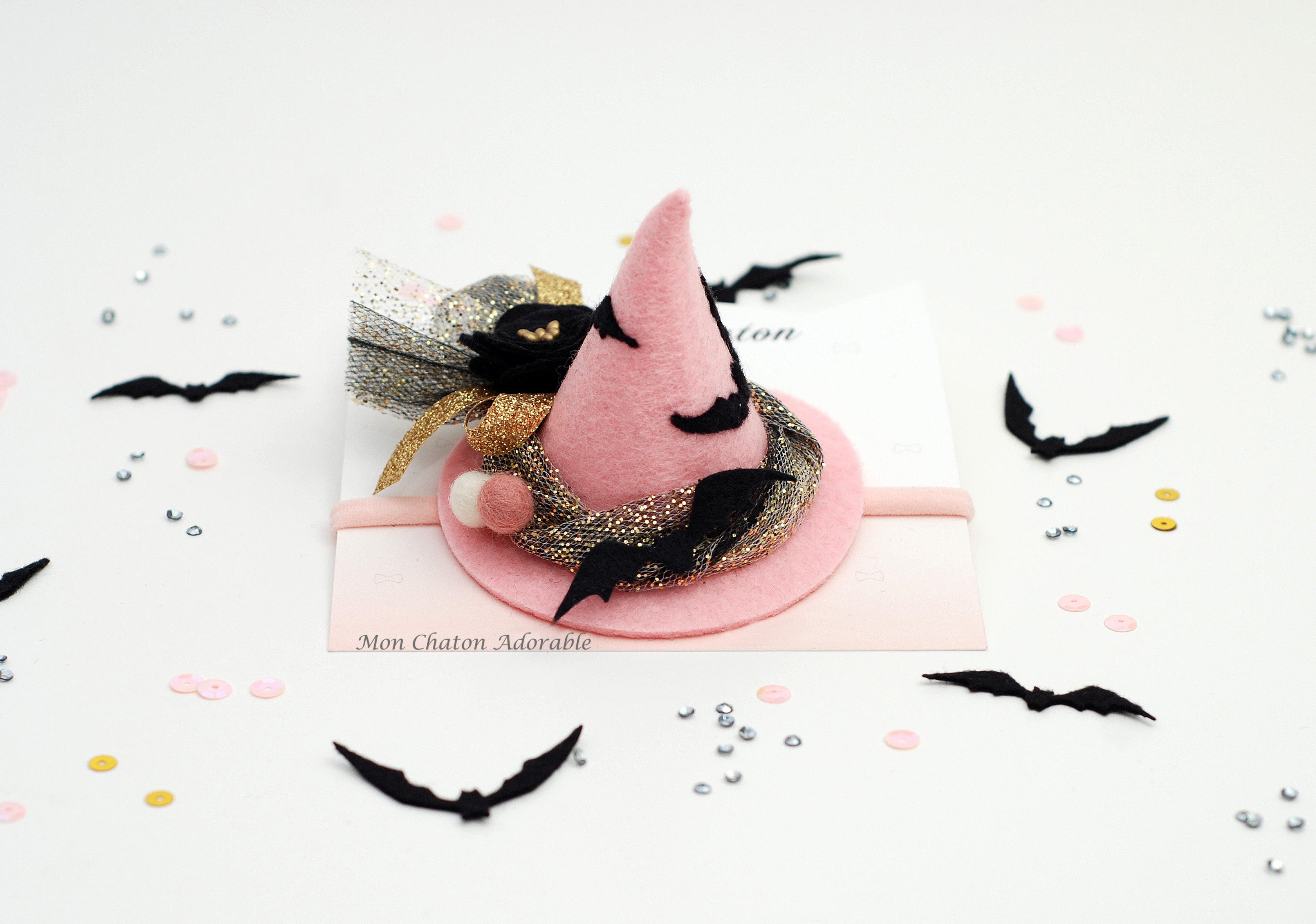 Mini Pink Witch Hat
