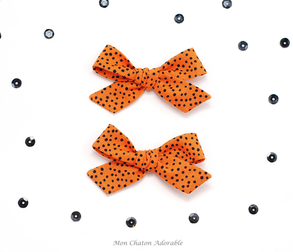 Set of 2 Halloween Hair bow Clips