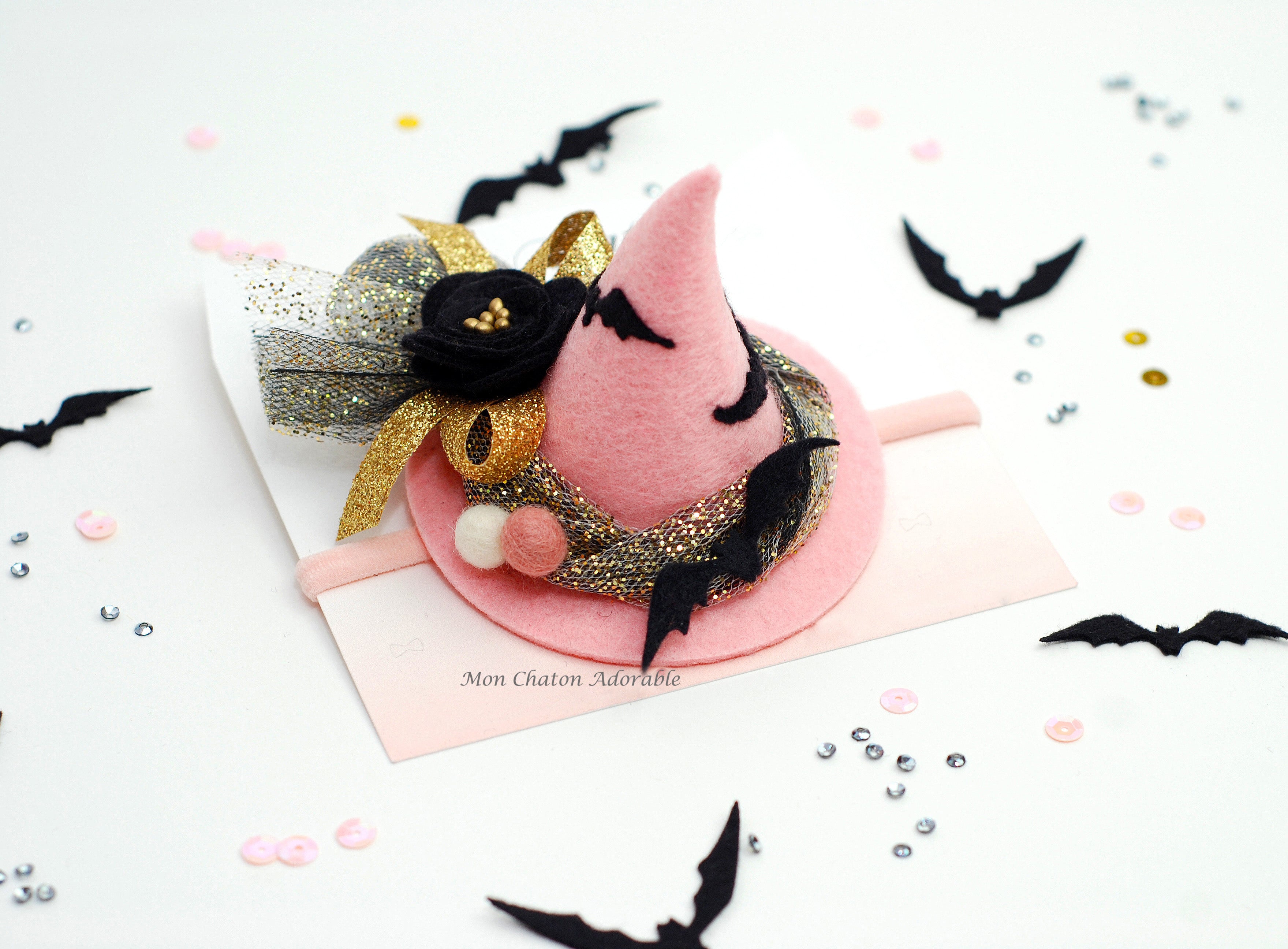 Mini Pink Witch Hat