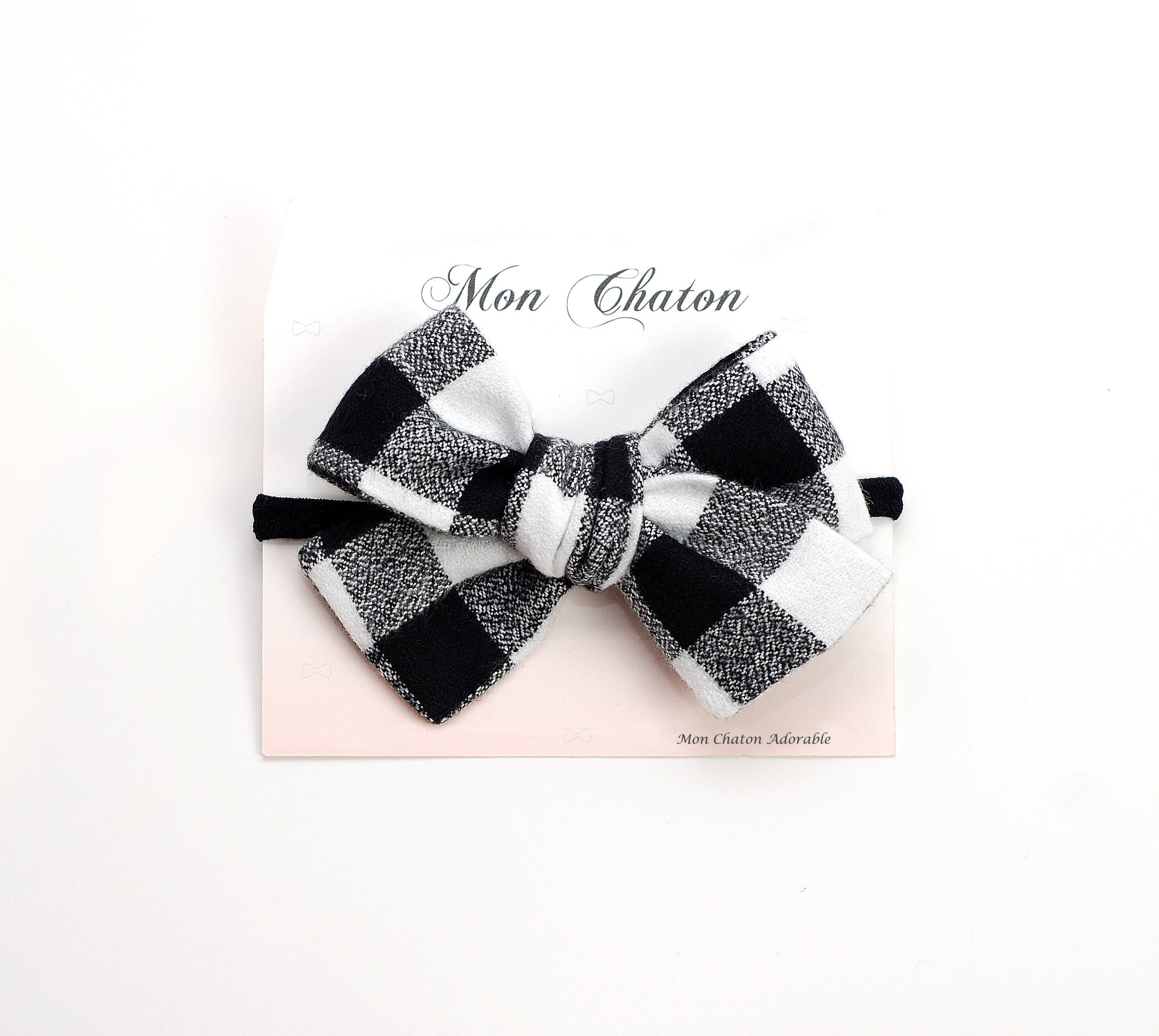 Flannel Plaid Bow